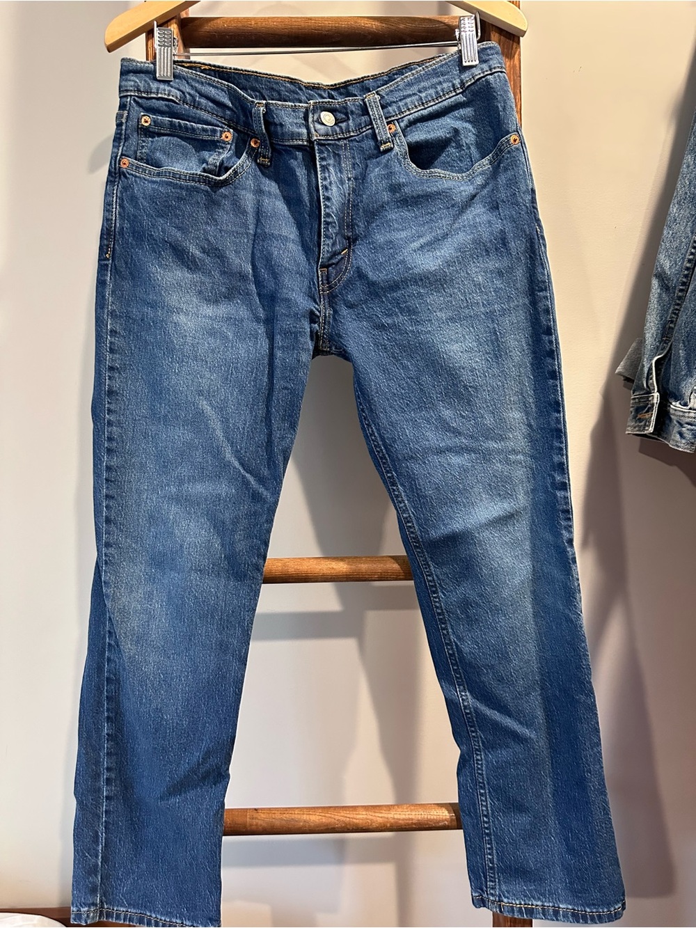 Levi's 511 Straight Men's Denim Jeans in Medium Blue 34 x 30